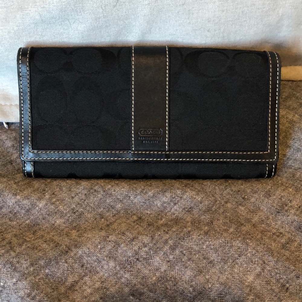 Black coach wallet